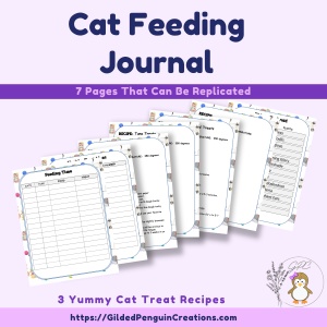 Cat Feeding Journal Pages Printable