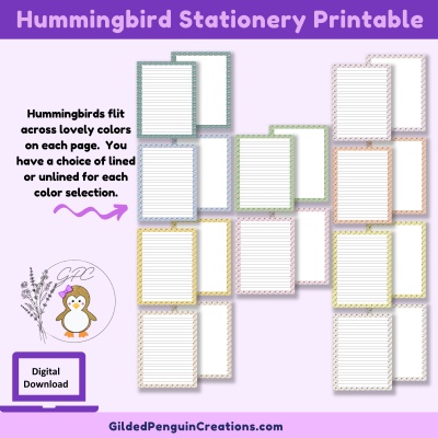 Hummingbird Border Stationery